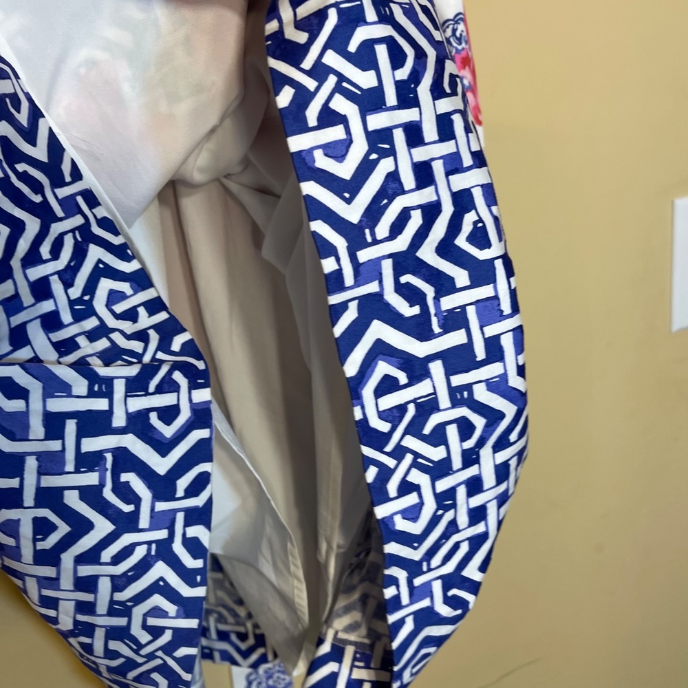 Talbots Blue and White Floral Dress - Picture 8 of 11